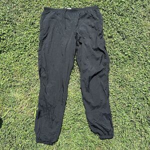 Vintage 90s Nike Pants Mens Size Large Track Ankle Zip Jersey‎ Lined Black